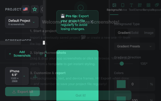 ShotCraft App Store screenshot generator editor